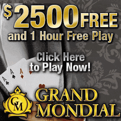 Grand Mondial Casino just $10 for 150 chances
